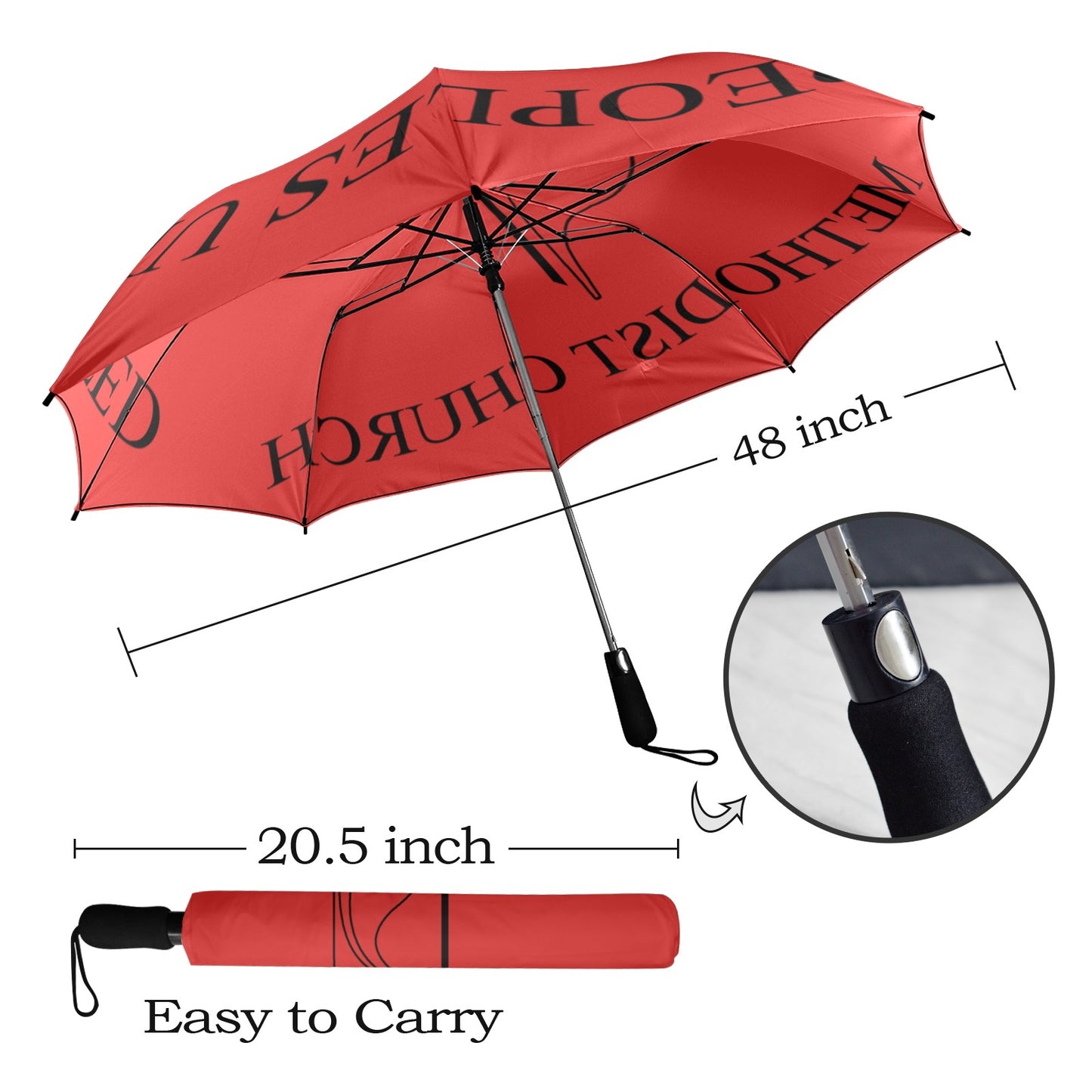 Customize Semi- Automatic Foldable Umbrella