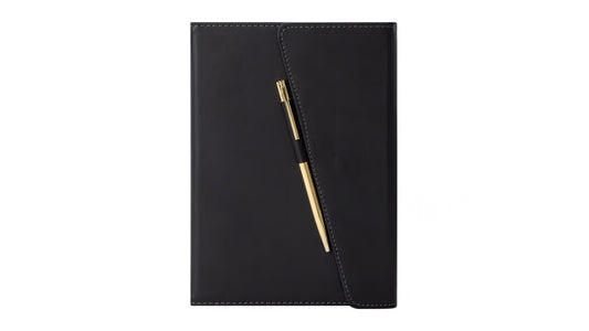 Flap journal with pens