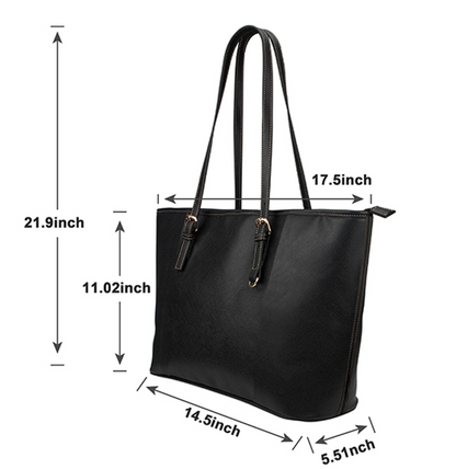 Customize Leather Tote Bag/Large