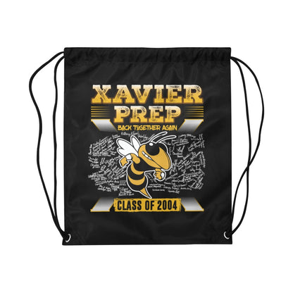 Black Drawstring Tote Bag