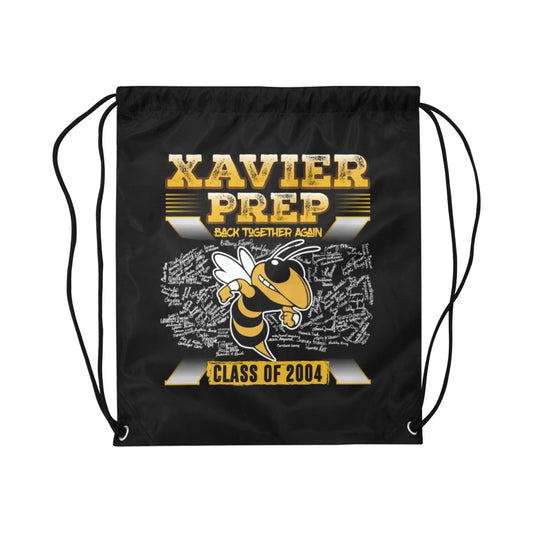 Black Drawstring Tote Bag