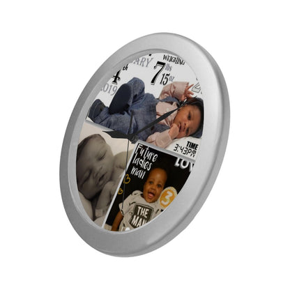 Customize Silver Wall Clock